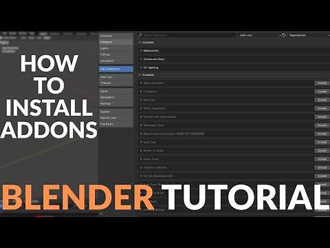 How to Install Addons in Blender 4.5