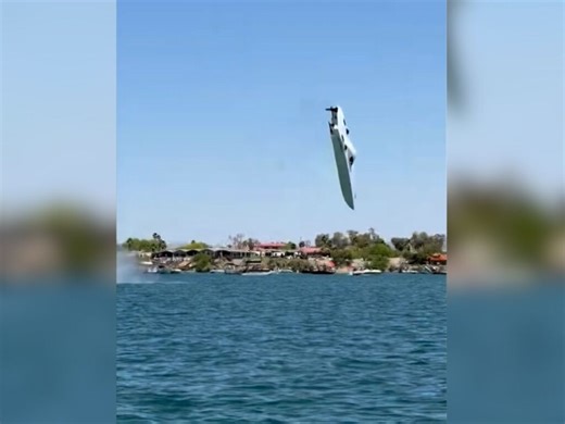 Speedboat Goes Airborne In Shocking Crash At Arizona Boat Race [Video]