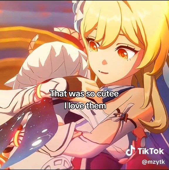 Paimon Hugs Traveler in Genshin Impact Moments