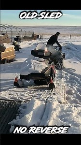 How I unload a sled with NO REVERSE #shorts #snowmobile