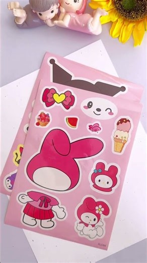 Cute Sanrio Stickers #sticker #sanrio #kuromi #kawaii #mymelody #hellokitty
