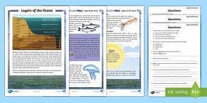 UKS2 Layers of the Ocean Reading Comprehension Activity