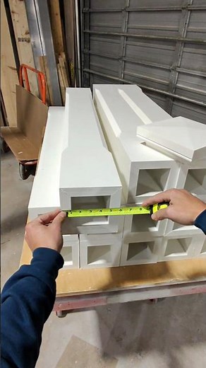 Custom PVC Newel Posts with chamfered edges. Miterlock joints and custom Azek / Versatex cap.