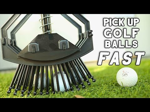 Pick Up Golf Balls FAST with the Stab-A-Nut! Bag-A-Nut's Golf Ball Picker Upper.