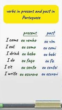 Learn Portuguese Verbs Fast with This Easy Chart!