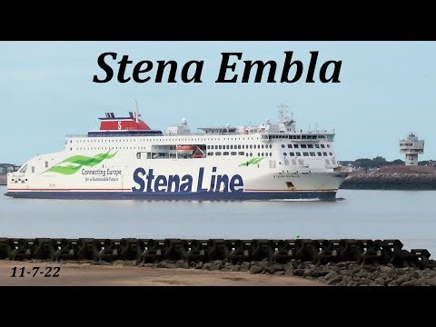 Stena Embla Arriving In Liverpool From Belfast