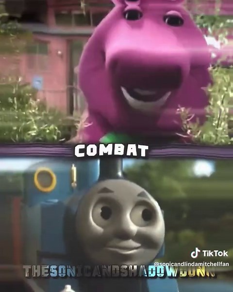 Barney Vs Thomas #pbskids #pbskidsshows #hitentertainment #childhoodmemories #childhood #barneyandfriends #thomasandfriends #barney #vs #thomas #vsbattles #vsdebates #vsedits #viral #xyzbca #foryou #foryoupage #fyp #fypage #fypシ