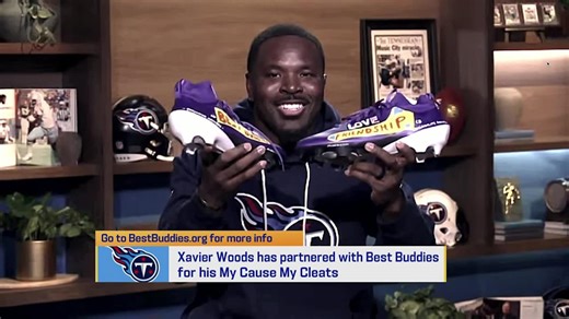 Xavier Woods, accomplished artist Catherine Benita, and mother join 'GMFB' to showcase work for My Cause My Cleats