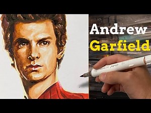 How to draw Andrew Garfield The Amazing Spider-Man by art markers｜No Way Home | EZ EZ