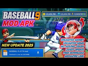 🔥Unlimited Gems, Money | Baseball 9 Mod Apk Terbaru 2025