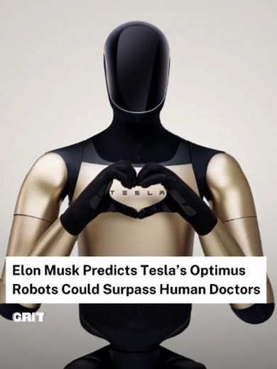 Elon Musk says Tesla’s Optimus robots could soon deliver better healthcare than human doctors 🤖🏥 Would you trust a robot surgeon? 👀 #ElonMusk #Tesla #Optimus #ArtificialIntelligence #AI #Robotics #FutureTech