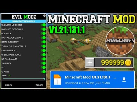 Minecraft Mod Apk v1.21.131.1 | No Password Unlocked Everything | Minecraft Mod Menu 2026