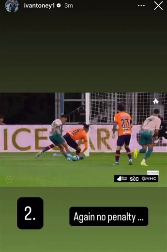 🚨🚨🚨 آيفان توني تعليقًا على الحالات التحكيمية التي نشرها (IG):2 من الحالات التحكيمية التي نشرتها عاد الحكم فيها إلى تقنية الفيديو وواحدة لم يتم مراجعتها.من الجنون تجاهل أمور كهذه في لحظات الحسم ودون أن اقول الكثير مما قد يوقعني في مشكلة، يبدو أن هنالك شي واضح يؤثر هنابالاضافة إلى مطالبة الحكم لنا بالتركيز على بطولة اخرى، أمر غير منطقي تمامًا.عمومًا اعتقد اني سأكون الشخص السيء هنا لمجرد قولي بعض الحقائق واشارتي إلى سوء التحكيم.💣🔥