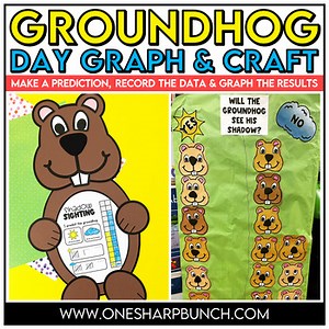 Groundhog Day Craft, Graph & Activity | Groundhog's Day Activities & Craft