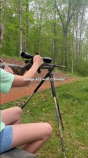 Suppressed shooting! Savage A22 with the Q Erector 22: 6 baffle configuration