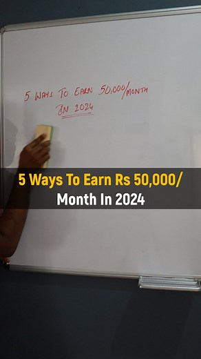 38K views · 19 reactions | 5 ways to earn Rs. 50,000/- per month. It might take couple of months to see the earnings but it can help to generate over lakhs/month too. YouTube income masterclass link in bio #digitalachievershub #srirambenur #youtubetips | Sriram Benur | Facebook