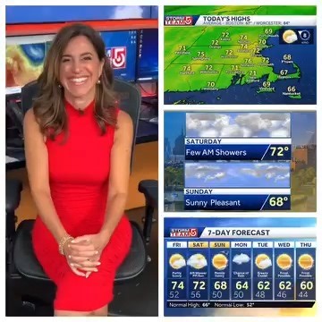 3.9K views · 336 reactions | FRIDAY AM weather update ⤵️ Another mild October day in the low to mid 70°s with partial sunshine ⛅️ Spotty showers overnight then it’s back to sunshine for the rest of the weekend. Cool down coming next week #WCVB | Cindy Fitzgibbon WCVB | Facebook