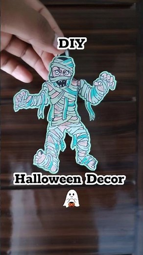 Viral Hanging Doll Turns Into a Mummy! 🧻👻 #halloweendiy #craftideas #viralcraft #halloween