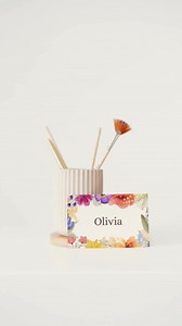 Floral Name Cards - Etsy