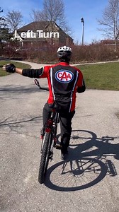 Hand signals aren’t just gestures, they’re a lifeline on the road. 🚲✋ Safety first! #BikeSafety #ShareTheRoad | CAA South Central Ontario
