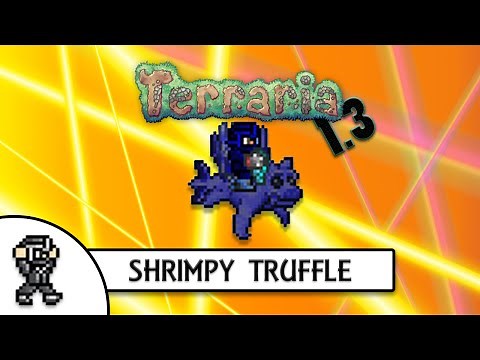 Terraria 1.3 - Shrimpy Truffle (duke fishron mount) - FISHRON EXPERT MODE DROP