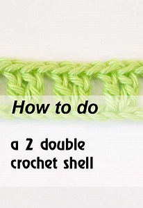 2 double crochet shell tutorial | Mycrochetpattern