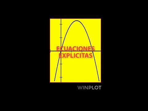 Graficar ecuaciones explicitas en Winplot (Español).Tutorial #2. Grafica 2D