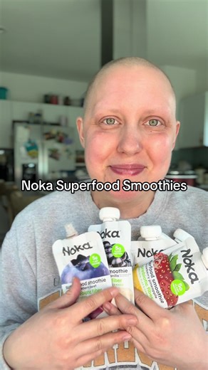 Noka makes yummy superfood smoothies with prebiotic fiber and plant proteins to help support gut health! No sugar added! #noka #plantprotein #fiber #healthysnack #smoothie