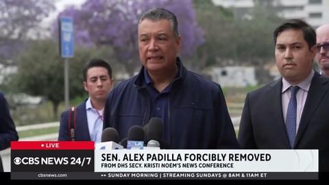 What Padilla, Noem said about heated moments at DHS press conference