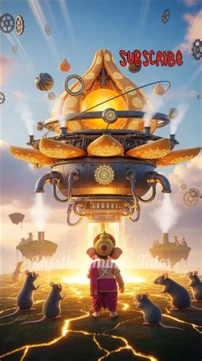 “గణేశుడి Magical Modak Machine 🍥✨ | Cute Baby Ganesha #ai #viral #modak #telugu