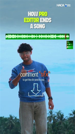 Haca.designschool on Instagram: "Wanna know how a pro editor ends a song? Comment sfx to get the link😌 Pro outro tips: 1. Trim the end of the song at the point where you want it to finish. 2. Nest the clipped ending section. 3. Open the nest and extend the clip’s duration. 4. While still inside the nest, split the clip again and lower the volume of the section after the split all the way down. 5. Return to the main sequence and extend the nested clip you should now see your audio followed by em