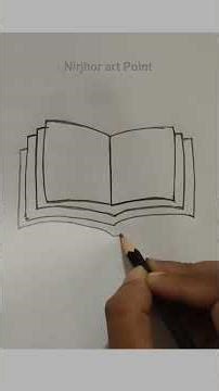 How to draw a open Book Easy✍️#openbook #art #shorts #shortvideo #shortsfeed #drawing #howtodraw