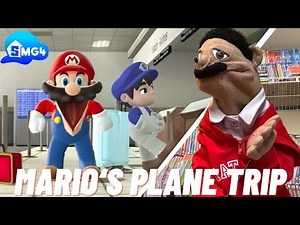 SMG4: Mario's Plane Trip (Puppet Reaction)