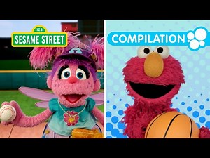 Play Ball! Sports with Elmo and Friends! 🏀⚾🏈 | 1 HOUR Sesame Street Compilation - Videos For Kids