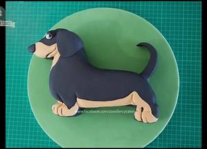 1.9M views · 14K shares | Dachshund cake sausage dog simple birthday cake tutorial By: Zoe's fancy cakes | MetDaan Cakes | Facebook