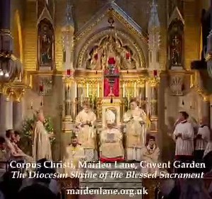 Here is today’s Procession around an empty Covent Garden, blessing the Parish for Easter Sunday. The music is the Easter Sequence, sung by our neighbours at the Westminster Cathedral Choir. | Corpus Christi Catholic Church, Maiden Lane