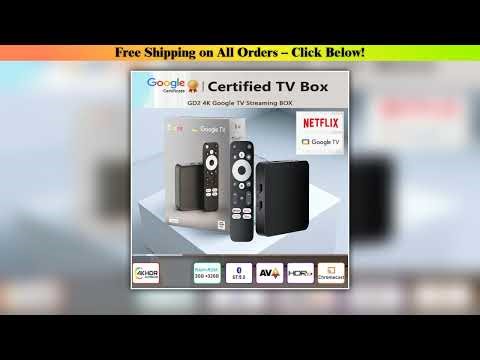 Dcolor GD2 Google Certified GTV 4K Smart Android 12 TV Box with S905Y4 Chip Supporting AV1