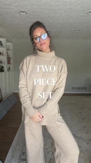 This two piece sweater set is my favorite #sweaterset #matchingset