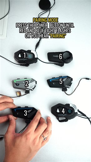 6 different FreedConn Intercom pairing tutorial. #grouppairing #freedconnaftersales #freedconnservicecenter | FreedConn Philippines Service Center