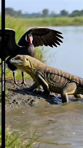 Nile Monitor vs Spur-Winged Goose | River Marsh Chaos
