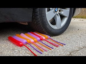 Crushing Crunchy & Soft Things by Car! EXPERIMENT CAR VS BALLOONS