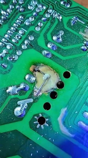 Repair pcb an line with uv gluerepair linepcb electronic