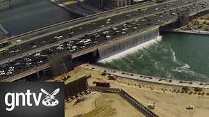 1.3M views · 18K shares | Watch: Aerial footage of the Dubai Canal and a glimpse of the waterfall feature on Shaikh Zayed Road. More on gulfnews.com | Gulf News | Facebook