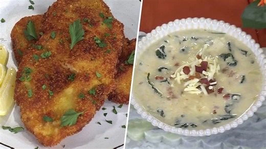 Cozy Weeknight Dinner Recipes: Garlic Soup, Chicken Schnitzel