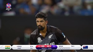 2.3M views · 25K reactions | Ish Sodhi was adjudged the Player fo the Match after returning 2/17, comprising the prized scalps of Rohit Sharma and Virat Kohli  The highlights of his incredible performance  | ICC - International Cricket Council | Facebook