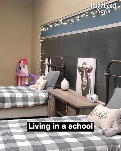 7.6M views · 75K reactions | This teen has gone viral on TikTok by showing what it’s like to live in an old elementary school. | BuzzFeed News | Facebook