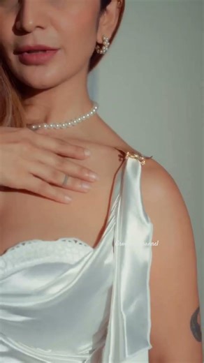 Bold & Beautiful ❤️ New Year Fashion Look | white satin Dress Outfit Ideas #looksamazing #gorgeous