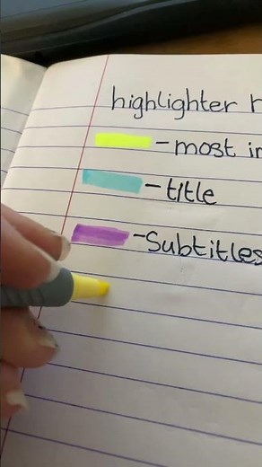 How to organize your highlighter colors