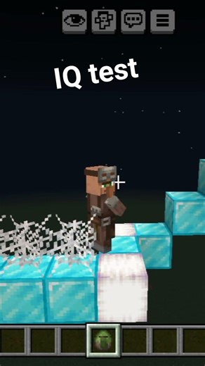 villager IQ test 😱 #minecraft
