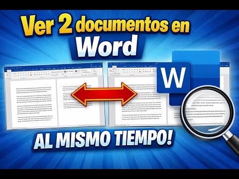 como ver dos documentos en Word al mismo tiempo (paso a paso)